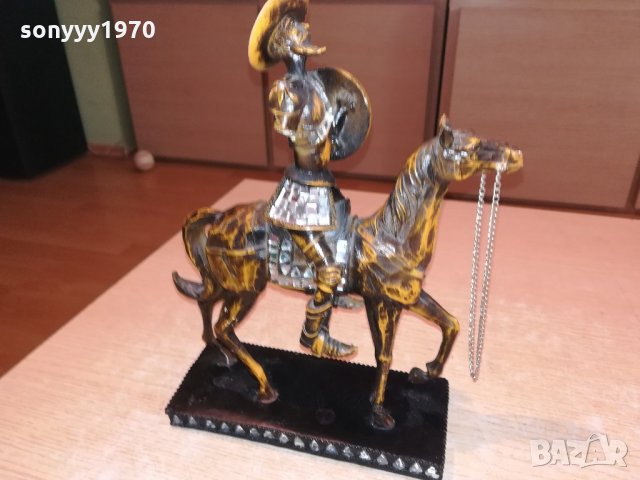 дон кихот и коня-тежка масивна фигура-25х20х8см-L, снимка 15 - Колекции - 21693321