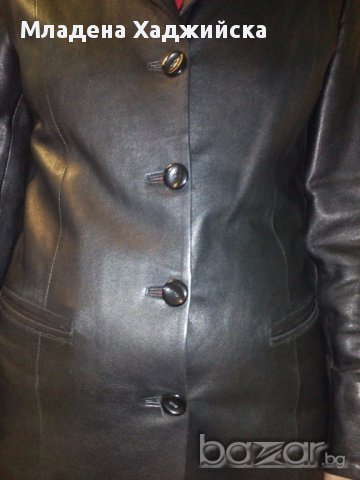 кожено сако дамско, снимка 3 - Сака - 13479970