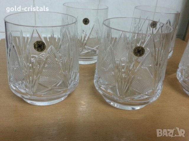 кристални чаши за уиски аперитив, снимка 6 - Антикварни и старинни предмети - 22180287