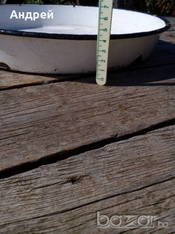 Емайлирана тава,тепсия, снимка 2 - Антикварни и старинни предмети - 19567022