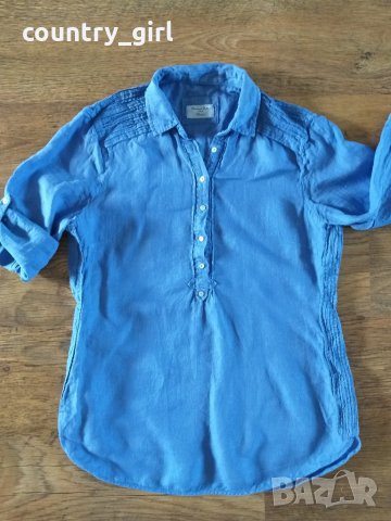 Massimo Dutti womens shirt - страхотна дамска риза 100% ЛЕН, снимка 3 - Ризи - 25995638