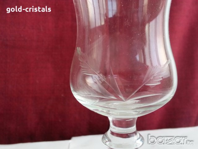Стъклени чаши чашки за ракия  аперитив, снимка 7 - Антикварни и старинни предмети - 20291625