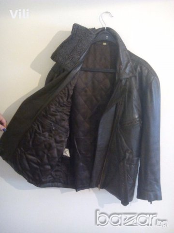 Кожено яке - дамско с допьлнетелна яка - естествена кожа !, снимка 3 - Якета - 15811451