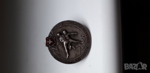 Швейцарска сребърна наградна значка, снимка 5 - Колекции - 24662000