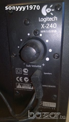 logitech x-240-subwoofer-активен+колони+управление-внос швеицария, снимка 6 - Ресийвъри, усилватели, смесителни пултове - 10372780