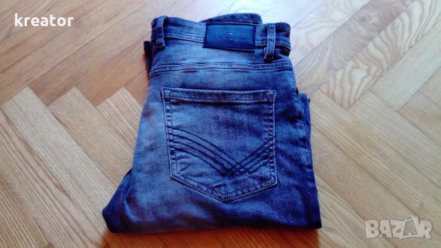  tom tailor jeans оригинал размер 32 цвят сив мъжки дънки модел josh regular slim, снимка 1 - Дънки - 22446380