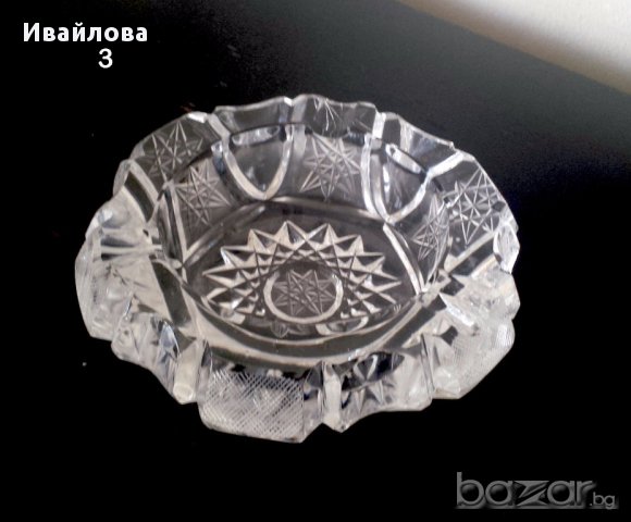 Кристални пепелници - Различни по форма и размери, снимка 3 - Други стоки за дома - 14884033