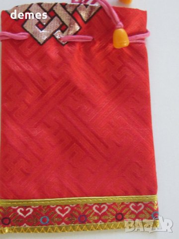  Традиционна торбичка тип пунгия от плат DELL от Монголия-15, снимка 5 - Други - 23456858