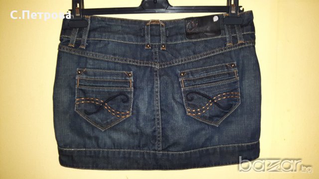 Дънкова пола М/Л р-р., снимка 3 - Поли - 14298697