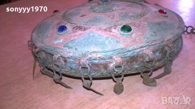 АНТИКА-ретро колекция-мед/месинг-патина-внос швеицария, снимка 10 - Антикварни и старинни предмети - 24500791