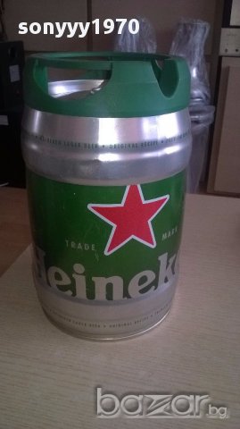 Heineken 5litra-празно буре от бира-30х20см-алуминиево, снимка 7 - Антикварни и старинни предмети - 17880726