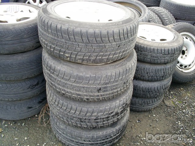 Комплект лети  джанти с гуми Michelin Alpine 225/55/R16 за Мерцедес 5х112;Mercedes E-klasse, снимка 2 - Гуми и джанти - 17603735