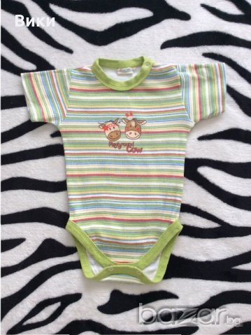 бодита с късо ръкавче 0-3месеца, снимка 3 - Бодита за бебе - 19728524