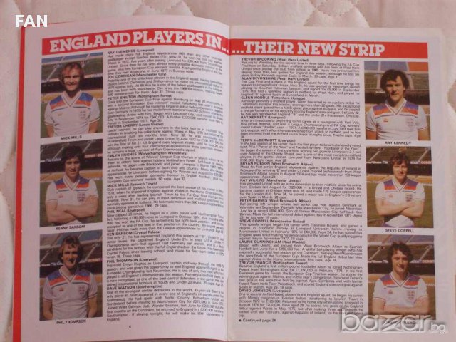 Англия - Аржентина оригинална футболна програма от 1980 г. с Диего Марадона и Даниел Пасарела, снимка 6 - Други ценни предмети - 12627963