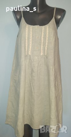 Памучна рокля тип туника с декорации XL/2XL, снимка 1 - Рокли - 26010754