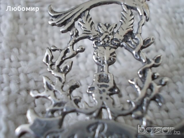 Старинен сребърен знак, снимка 5 - Други ценни предмети - 20760690