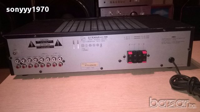 Luxman lv-100 amplifier made in japan-внос швеицария, снимка 11 - Ресийвъри, усилватели, смесителни пултове - 16655962