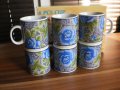 Стилни малки чашки за кафе на сини рози, снимка 3
