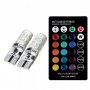 Цветни LED светлини Т10 за фарове с дистанционно управление, снимка 3