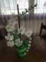 Орхидея от мъниста, снимка 5