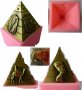 3D Египет Египетска Пирамида силиконов молд форма украса декор торта фондан шоколад гипс сапун калъп, снимка 1 - Форми - 21979264