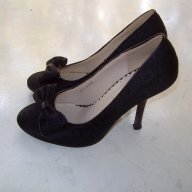 Дамски черни обувки на ток, снимка 2 - Дамски обувки на ток - 15733765