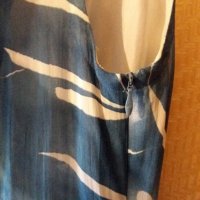 Дам.рокля-"Evelin Brandt"-/вискоза/-цвят-синя+бяло. Закупена от Германия., снимка 5 - Рокли - 22028691
