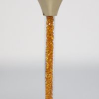 Ритуални чаши за шампанско със златисти кристалчета в столчето, реплика на Сваровски, снимка 4 - Чаши - 21219848