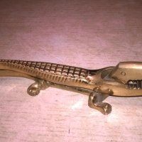 крокодил-17см-мед/месинг-внос испания, снимка 6 - Колекции - 25242723