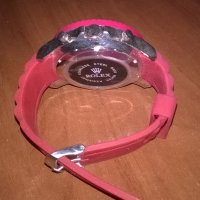 нов часовник-гумена червена каишка, снимка 9 - Други - 21835038