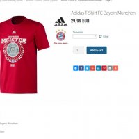 adidas Bayern Munich Champions T-Shirt, снимка 2 - Тениски - 22176126
