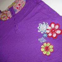 5год TUC TUC Туника лилава, на цветя – 5А, снимка 2 - Детски Блузи и туники - 25689745