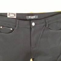 Дамски еластичен панталон черен нов, снимка 1 - Панталони - 24712761