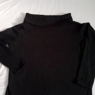 елегантен черен пуловер с голяма яка, снимка 3 - Блузи с дълъг ръкав и пуловери - 17128185