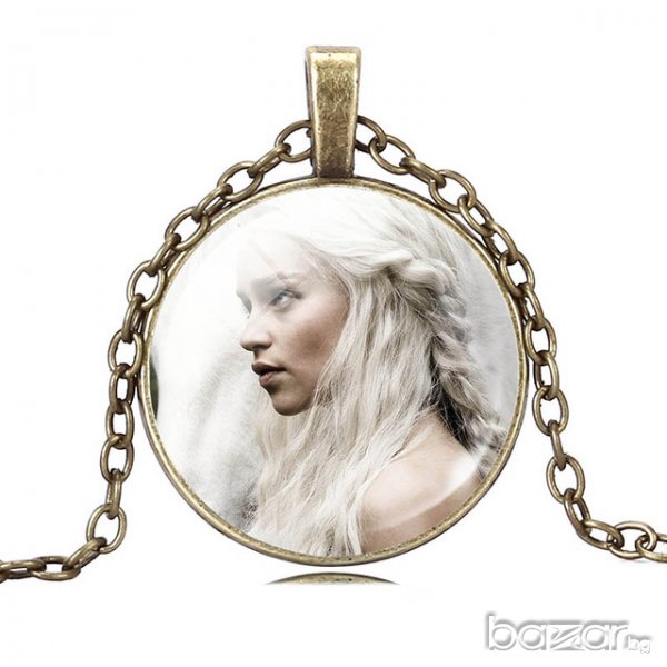 Бронзов Медальон с 3D портрет от Game Of Thrones(Денерис), снимка 1