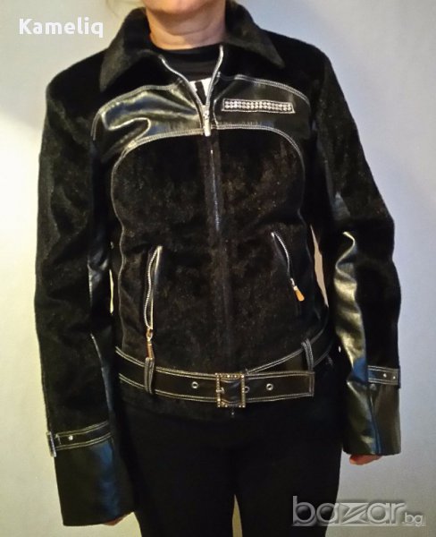 Черно кожено яке, снимка 1
