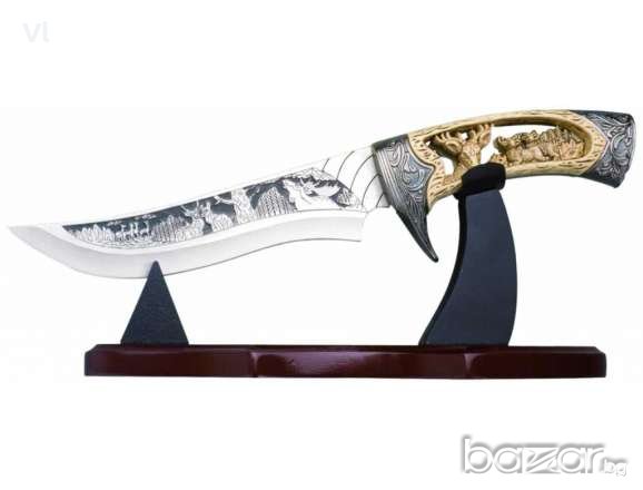 Колекцонерски ловен нож -180 / 310 - 5 модела ( Елен, Мечка, Вълк, Орел, Дракон), снимка 1