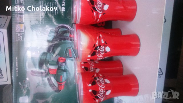 Продавам комплект 6 броя чаши Coca-Cola EURO 2016, снимка 4 - Чаши - 25244074