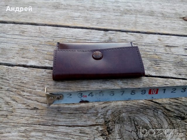Кожено портмоне, снимка 3 - Антикварни и старинни предмети - 19454632