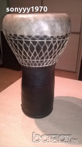 Тарамбука-ръчна изработка-с оплетка-38х25см-внос англия, снимка 12 - Ударни инструменти - 18643739