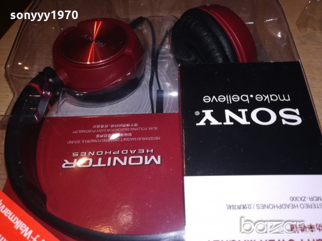 sony red headphones-нови в опаковка, снимка 5 - Слушалки и портативни колонки - 21081860