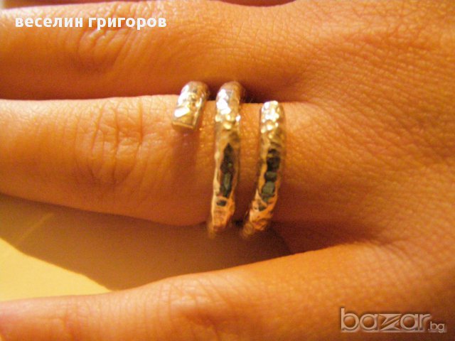 сребърен пръстен, снимка 5 - Пръстени - 10936205