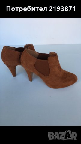 Нови велурени обувки цвят коняк Anna Field номер 38, снимка 7 - Дамски обувки на ток - 24576489