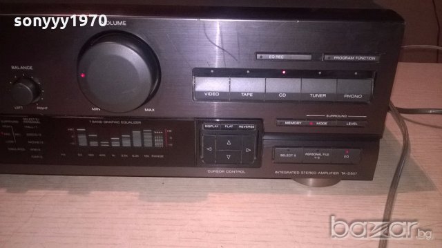 sony ta-d507 amplifier-made in japan-внос швеицария, снимка 9 - Ресийвъри, усилватели, смесителни пултове - 18658883