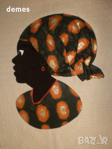  Африканка-картина от текстил върху текстил-варианти, снимка 7 - Колекции - 23347578