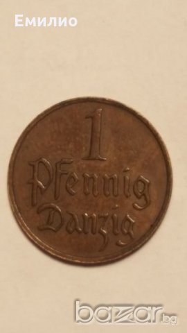 DANZIG 1 ФЕНИНГ 1930 Scarce, снимка 4 - Нумизматика и бонистика - 19840292