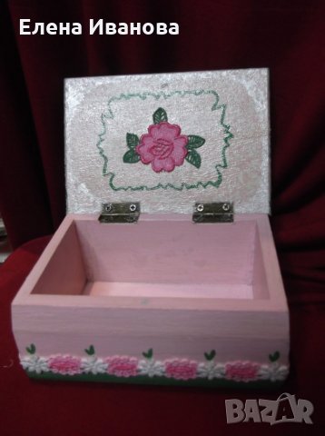 Дървена кутия за бижута #21, снимка 2 - Декорация за дома - 24388389