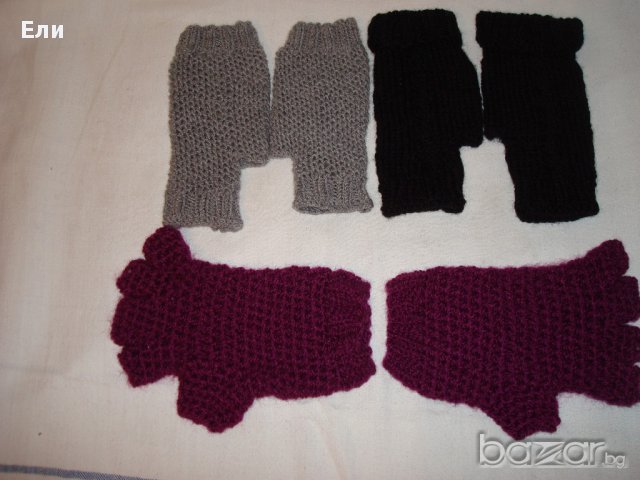 Плетени ръкавици - Промоция, снимка 3 - Шапки - 9021125