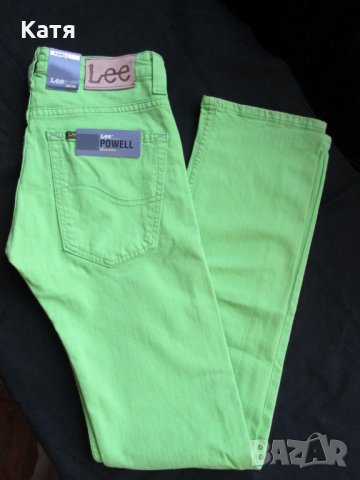Зелени дънки Lee нови р.30, снимка 3 - Дънки - 25364937