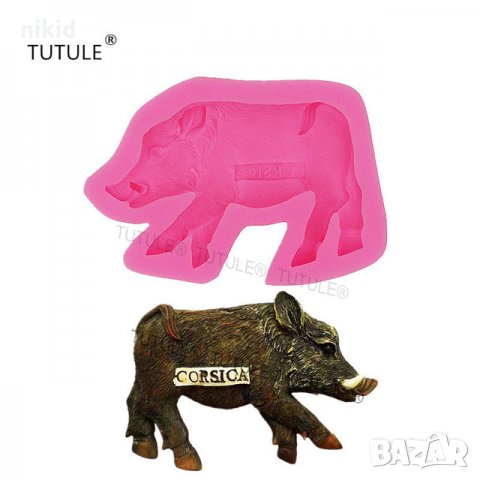 Голяма Дива Свиня прасе Диво глиган силиконов молд форма за декорация торта фондан шоколад и др